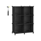 Large 6 Cube Storage Organizer Black FredCo