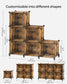 Large 6 Cube Storage Organizer Rustic Brown FredCo