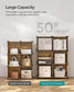 Large 6 Cube Storage Organizer Rustic Brown FredCo