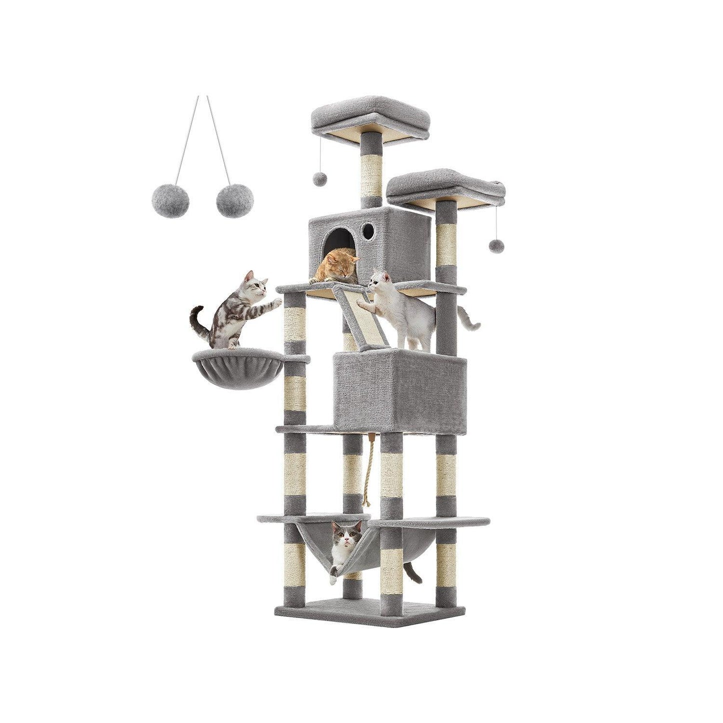 Large Cat Tower with 13 Scratching Posts FredCo