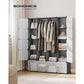Large Cube Storage Organizer Gray FredCo