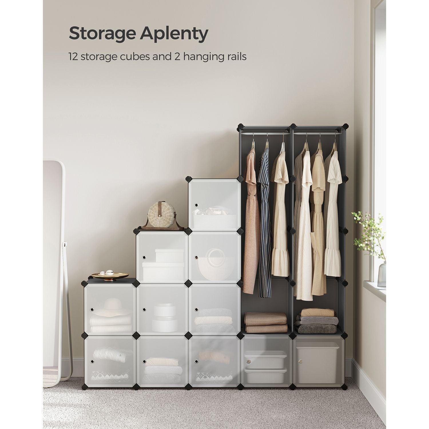 Large Cube Storage Organizer Gray FredCo