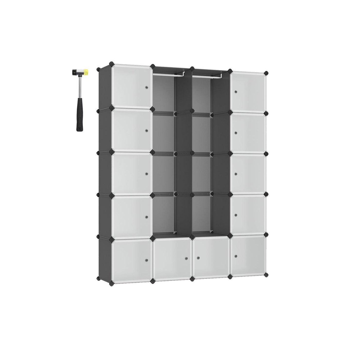 Large Cube Storage Organizer Gray FredCo