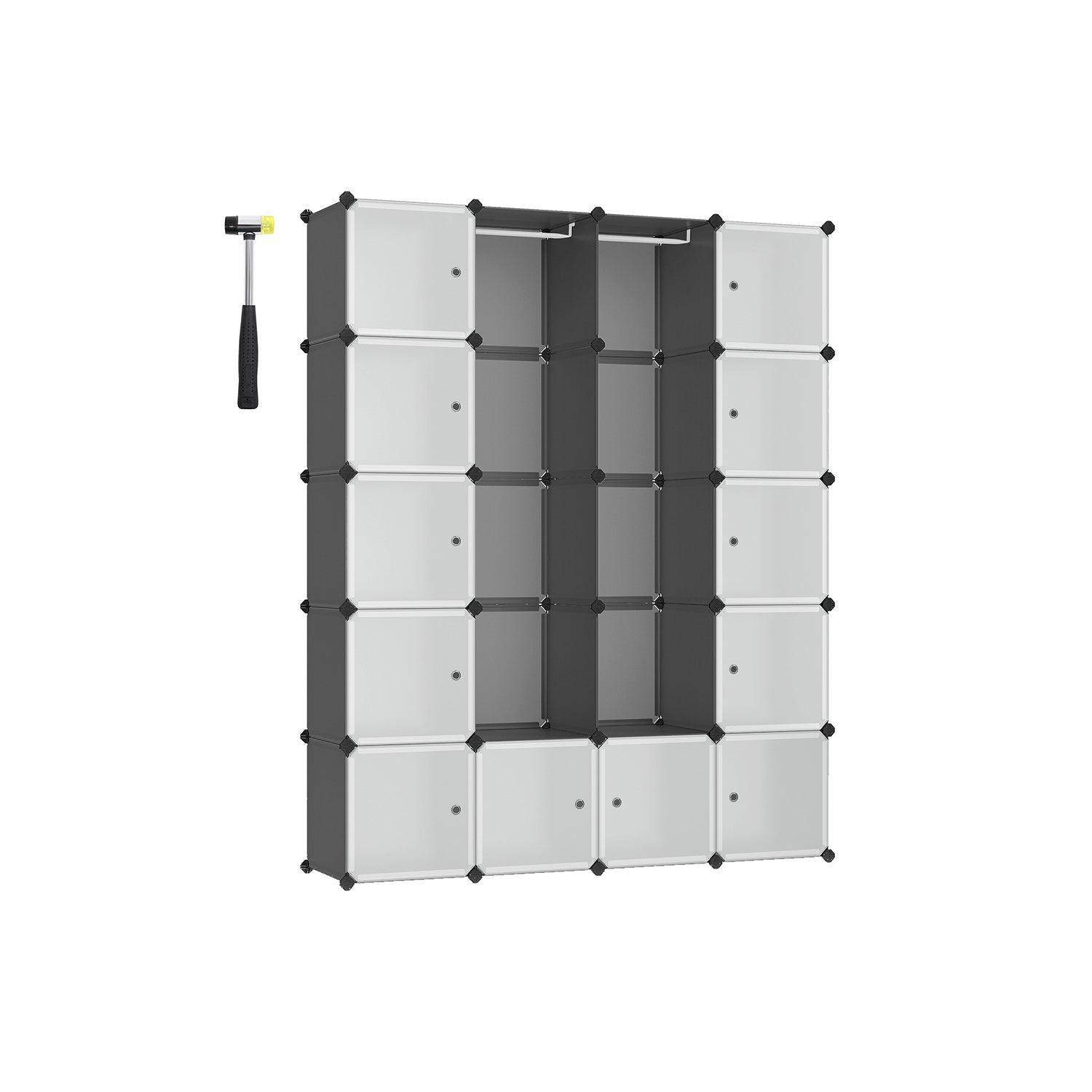 Large Cube Storage Organizer Gray FredCo