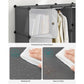 Large Cube Storage Organizer Gray FredCo