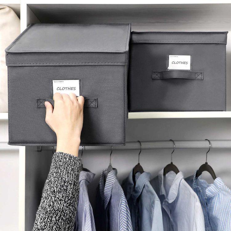 Large Grey Storage Bins FredCo