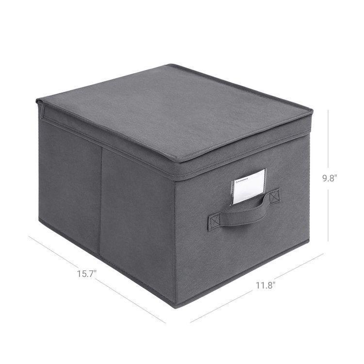 Large Grey Storage Bins FredCo
