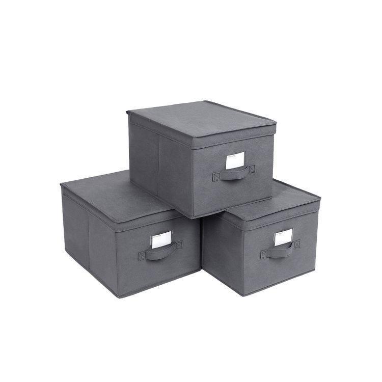 Large Grey Storage Bins FredCo
