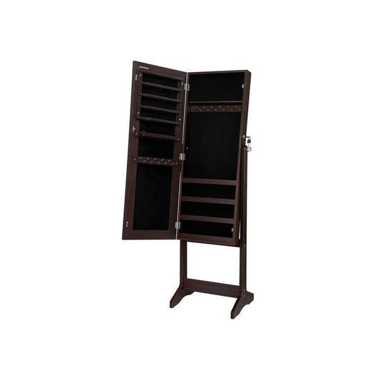 Large Mirror Jewelry Armoire FredCo