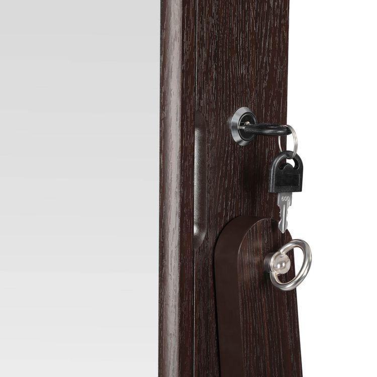 Large Mirror Jewelry Armoire FredCo