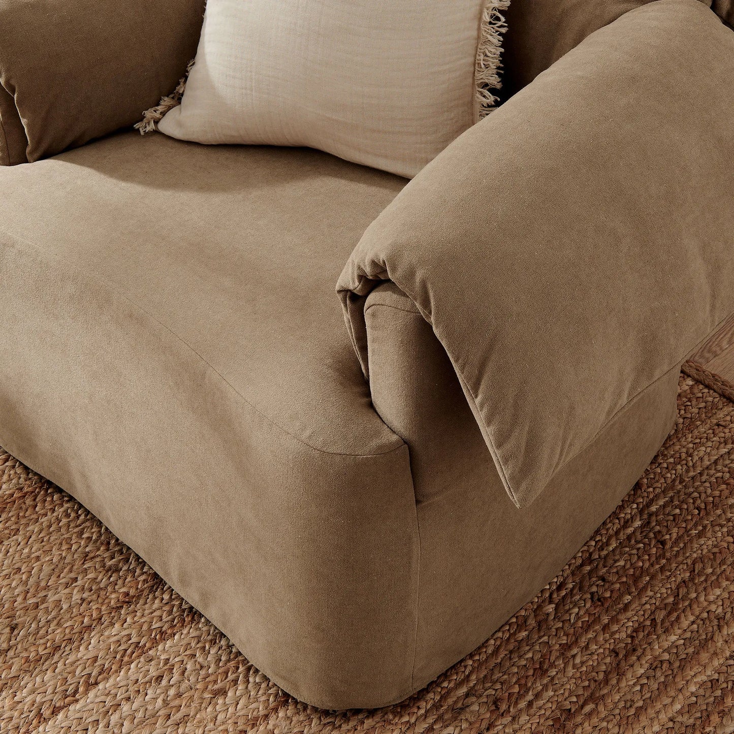 Lark Slipcovered Fabric Oversized Armchair by Modway EEI-7259 FredCo