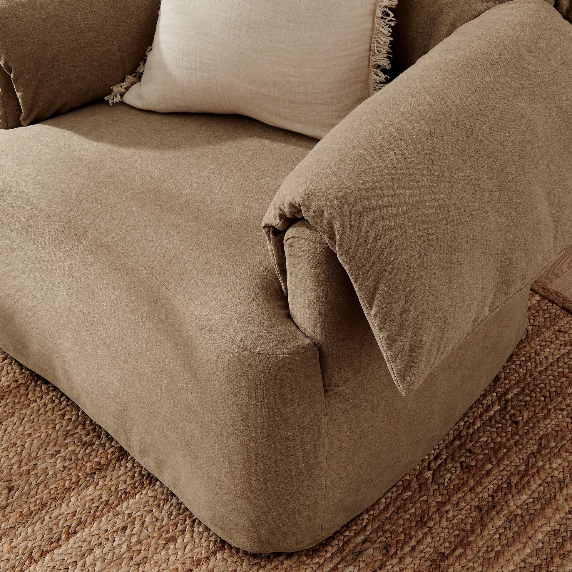 Lark Slipcovered Fabric Oversized Armchair by Modway EEI-7259 FredCo