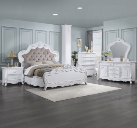 Latisha White Finish Mirror FredCo