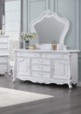 Latisha White Finish Mirror FredCo