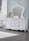 Latisha White Finish Mirror FredCo