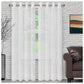 Lattice Embroidered Soft Diffused Light Airy Sheer Curtain Set FredCo