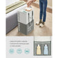 Laundry Basket with 2 Compartments Dark Gray FredCo