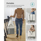 Laundry Basket with 2 Compartments Dark Gray FredCo