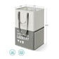 Laundry Basket with 2 Compartments Dark Gray FredCo