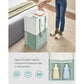 Laundry Basket with 2 Compartments Mint Green FredCo