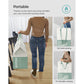 Laundry Basket with 2 Compartments Mint Green FredCo