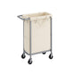 Laundry Basket with Wheels, Rolling Laundry Hamper Cream FredCo