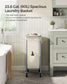 Laundry Basket with Wheels, Rolling Laundry Hamper Cream FredCo