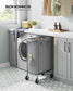 Laundry Basket with Wheels, Rolling Laundry Hamper Green FredCo