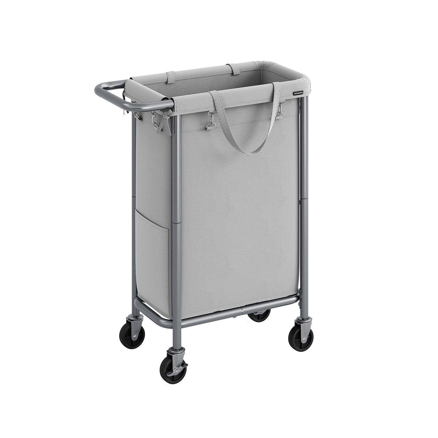 Laundry Basket with Wheels, Rolling Laundry Hamper Green FredCo