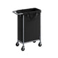 Laundry Basket with Wheels, Rolling Laundry Hamper Ink Black FredCo