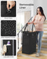 Laundry Basket with Wheels, Rolling Laundry Hamper Ink Black FredCo