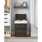 Laundry Hamper with Lid Brown FredCo