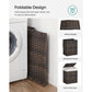 Laundry Hamper with Lid Brown FredCo