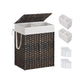 Laundry Hamper with Lid Brown FredCo