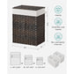 Laundry Hamper with Lid Brown FredCo