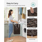 Laundry Hamper with Lid Brown FredCo
