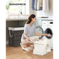 Laundry Hamper with Lid Brown FredCo