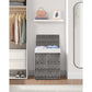 Laundry Hamper with Lid Gray FredCo