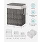 Laundry Hamper with Lid Gray FredCo