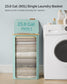 Laundry Hamper with Lid, Large Laundry Basket, 23.8 Gallons (90L), Mint Green FredCo