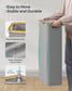 Laundry Hamper with Lid, Slim Laundry Basket, 17.2 Gallons (65L), Space-Saving, Dove Gray FredCo
