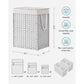 Laundry Hamper with Lid White FredCo