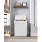 Laundry Hamper with Lid White FredCo