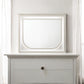 Laveda Pearl White Finish Mirror w/LED FredCo