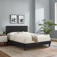 Leah Chevron Tufted Performance Velvet Queen Platform Bed, MOD-6973 FredCo
