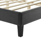 Leah Chevron Tufted Performance Velvet Queen Platform Bed, MOD-6973 FredCo