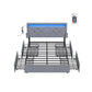 LED Bed Frame Full Size with Headboard and 4 Drawers FredCo