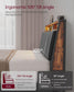 LED Bed Frame Queen Size, Storage Headboard and Charging Station FredCo
