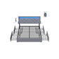 LED Bed Frame Queen Size with Headboard and 4 Drawers FredCo