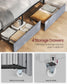 LED Bed Frame Queen Size with Headboard and 4 Drawers FredCo
